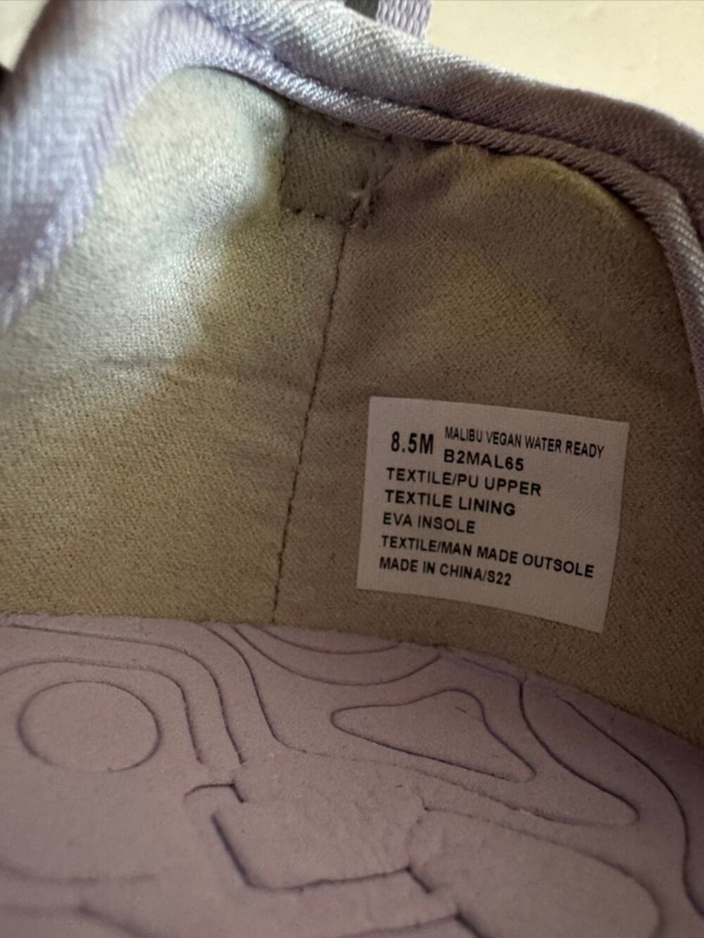 JBU Jambu Lilac & Gray Mary Jane Water Ready Shoes Style B2MA65 EVA Size 8.5 EUC - Picture 3 of 7